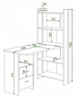 Стол компьютерный Домино Lite СТЛ-ОВ+С100Р в Тюмени - tumen.mebel24.online | фото 2