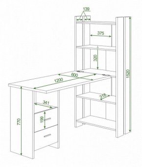 Стол компьютерный Домино Lite СТЛ-ОВ+С120Прям+ТЯЛ в Тюмени - tumen.mebel24.online | фото 2