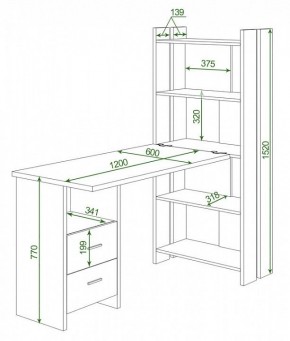 Стол компьютерный Домино Lite СТЛ-ОВ+С120Р в Тюмени - tumen.mebel24.online | фото 2