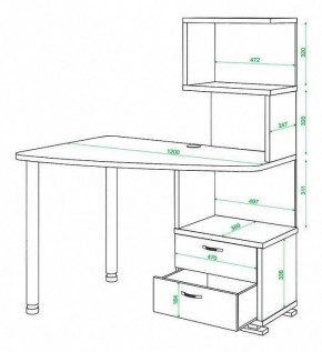 Стол компьютерный Домино нельсон СКМ-60 в Тюмени - tumen.mebel24.online | фото 5