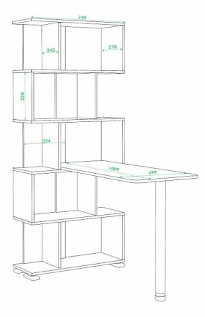 Стол компьютерный Домино нельсон СЛ-5СТ в Тюмени - tumen.mebel24.online | фото 2