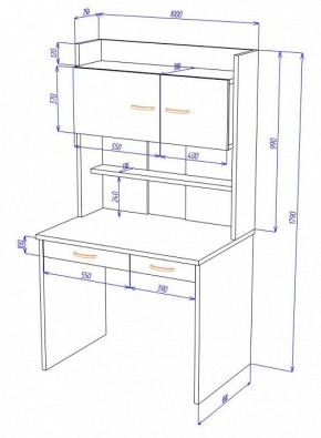 Стол компьютерный Домино Нельсон СП-23 в Тюмени - tumen.mebel24.online | фото 3