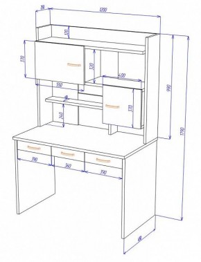 Стол компьютерный Домино Нельсон СП-33 в Тюмени - tumen.mebel24.online | фото 2