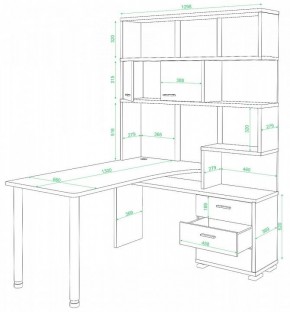 Стол компьютерный Домино нельсон СР-420/130 в Тюмени - tumen.mebel24.online | фото 2