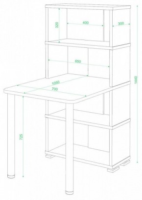 Стол компьютерный Домино СБ-10М/4 в Тюмени - tumen.mebel24.online | фото 2