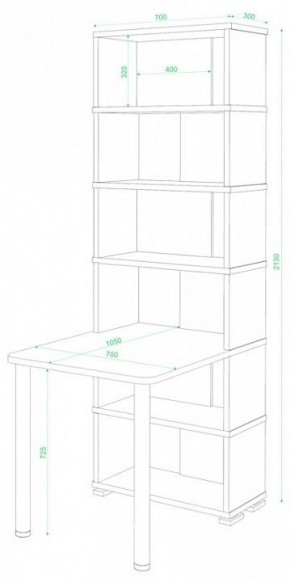 Стол компьютерный Домино СБ-10М/6 в Тюмени - tumen.mebel24.online | фото 2