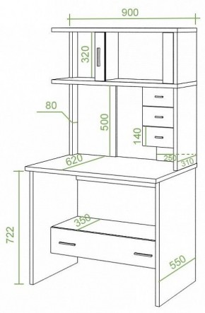 Стол компьютерный Домино СК-10М в Тюмени - tumen.mebel24.online | фото 2