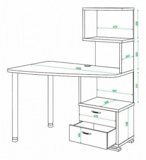 Стол компьютерный Домино СКМ-60 в Тюмени - tumen.mebel24.online | фото 5