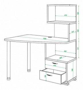Стол компьютерный Домино СКМ-60 в Тюмени - tumen.mebel24.online | фото 5