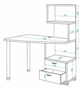 Стол компьютерный Домино СКМ-60 в Тюмени - tumen.mebel24.online | фото 5