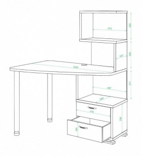 Стол компьютерный Домино СКМ-60 в Тюмени - tumen.mebel24.online | фото 2