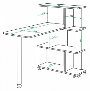 Стол компьютерный Домино СЛ-5-3СТ в Тюмени - tumen.mebel24.online | фото 2