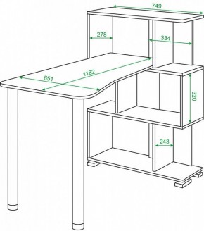 Стол компьютерный Домино СЛ-5-3СТ-2 в Тюмени - tumen.mebel24.online | фото 2