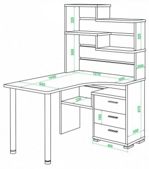 Стол компьютерный Домино СР-132-140 в Тюмени - tumen.mebel24.online | фото 2