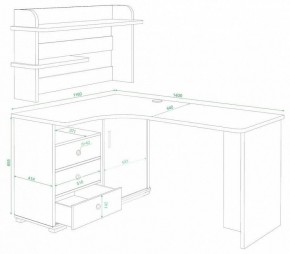 Стол компьютерный Домино СР-145 в Тюмени - tumen.mebel24.online | фото 2