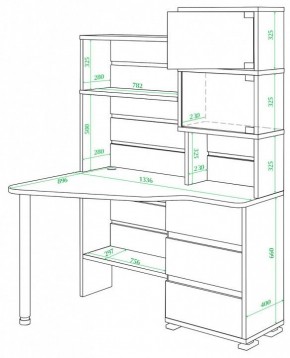 Стол компьютерный Домино СР-322 в Тюмени - tumen.mebel24.online | фото 2