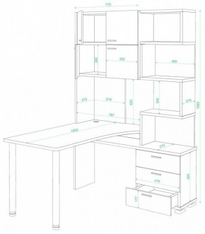 Стол компьютерный Домино СР-500М/190 в Тюмени - tumen.mebel24.online | фото 2