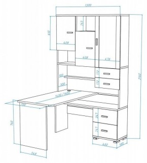 Стол компьютерный Домино СР-620/140 в Тюмени - tumen.mebel24.online | фото 2