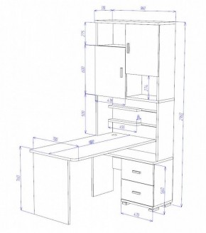 Стол компьютерный Домино СР-720/180 в Тюмени - tumen.mebel24.online | фото 2