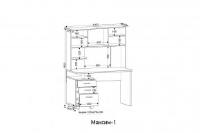 Стол компьютерный Максим 1 в Тюмени - tumen.mebel24.online | фото 9