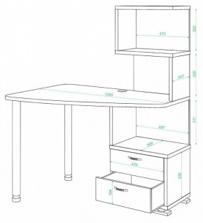 Стол компьютерный СКМ-60 в Тюмени - tumen.mebel24.online | фото 2