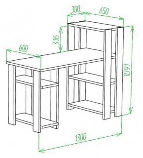 Стол компьютерный Slim СТН-110/130 в Тюмени - tumen.mebel24.online | фото 2