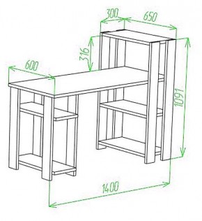 Стол компьютерный Slim СТН-110/140 в Тюмени - tumen.mebel24.online | фото 2