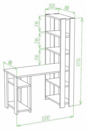 Стол компьютерный Slim СТН-180/120 в Тюмени - tumen.mebel24.online | фото 2