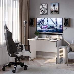 Стол компьютерный ВАРДИГ K2 100x82, белый/черный в Тюмени - tumen.mebel24.online | фото 4