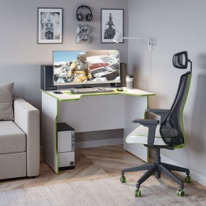 Стол компьютерный ВАРДИГ K2 100x82, белый/лайм в Тюмени - tumen.mebel24.online | фото 4