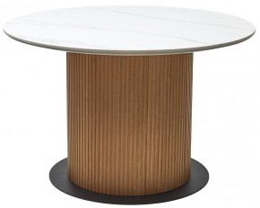 Стол MESA D120 цвет БЕЛЫЙ МРАМОР M326 / Каркас OAK, ®DISAUR в Тюмени - tumen.mebel24.online | фото 9