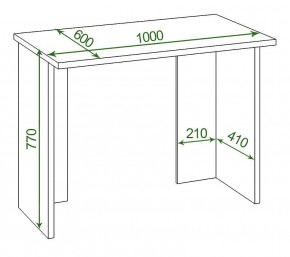 Стол офисный Домино Lite СКЛ-Прям100Р в Тюмени - tumen.mebel24.online | фото 2