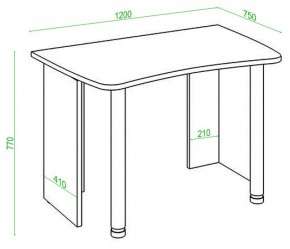 Стол офисный Домино Lite СКЛ-Софт120 в Тюмени - tumen.mebel24.online | фото 2