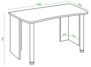 Стол офисный Домино Lite СКЛ-Софт140 в Тюмени - tumen.mebel24.online | фото 2