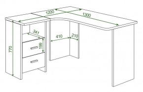 Стол письменный Домино Lite СКЛ-Угл 130 в Тюмени - tumen.mebel24.online | фото 2