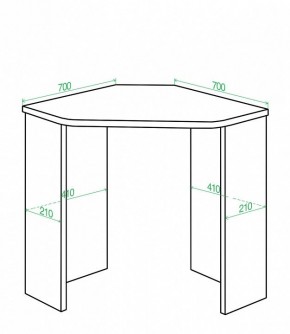 Стол письменный Домино Lite СКЛ-Угл70 в Тюмени - tumen.mebel24.online | фото 2