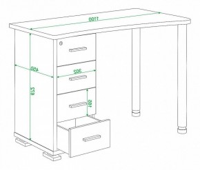 Стол письменный Домино нельсон СКМ-50 в Тюмени - tumen.mebel24.online | фото 5