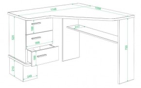 Стол письменный Домино СД-45С в Тюмени - tumen.mebel24.online | фото 2