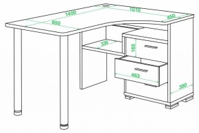 Стол письменный Домино СР-132С-140 в Тюмени - tumen.mebel24.online | фото 2