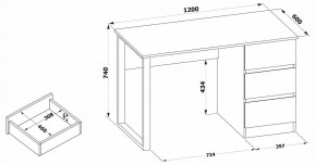 Стол письменный СПм-205 в Тюмени - tumen.mebel24.online | фото 4