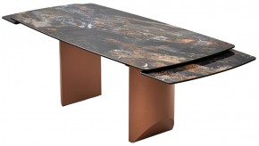 Стол ПУАНТО 200 TITANIUM LAWA NERO, керамика / МЕДЬ каркас М-City в Тюмени - tumen.mebel24.online | фото 11
