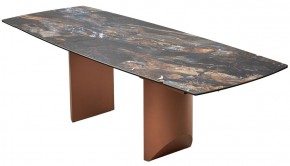 Стол ПУАНТО 200 TITANIUM LAWA NERO, керамика / МЕДЬ каркас М-City в Тюмени - tumen.mebel24.online | фото 13