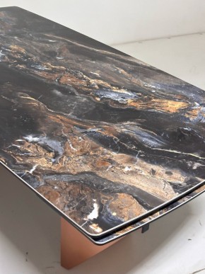 Стол ПУАНТО 200 TITANIUM LAWA NERO, керамика / МЕДЬ каркас М-City в Тюмени - tumen.mebel24.online | фото 6
