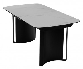 Стол RASMUS 160 TL-45 Белый мрамор, испанская керамика / черный каркас, ®DISAUR в Тюмени - tumen.mebel24.online | фото 3