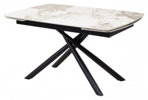 Стол RIVOLI 140 GLOSS LUXURY PANDORA SOLID CERAMIC / BLACK, ®DISAUR в Тюмени - tumen.mebel24.online | фото 1