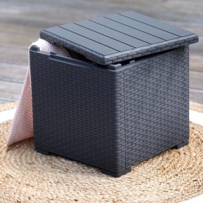 Стол с функцией хранения Виго (Vigo storage box) графит в Тюмени - tumen.mebel24.online | фото 1