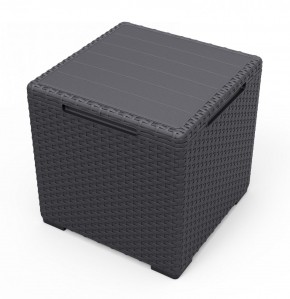 Стол с функцией хранения Виго (Vigo storage box) графит в Тюмени - tumen.mebel24.online | фото 2