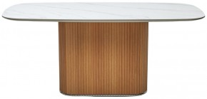 Стол TAMPA 180 цвет БЕЛЫЙ МРАМОР M326, керамика / Каркас OAK, ®DISAUR в Тюмени - tumen.mebel24.online | фото 9