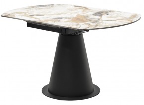Стол TERAMO 135 GLOSS GRAND JADE SOLID CERAMIC, керамика, поворотн.механизм / Черный каркас, ®DISAUR в Тюмени - tumen.mebel24.online | фото 10