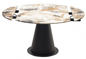Стол TERAMO 135 GLOSS GRAND JADE SOLID CERAMIC, керамика, поворотн.механизм / Черный каркас, ®DISAUR в Тюмени - tumen.mebel24.online | фото 14
